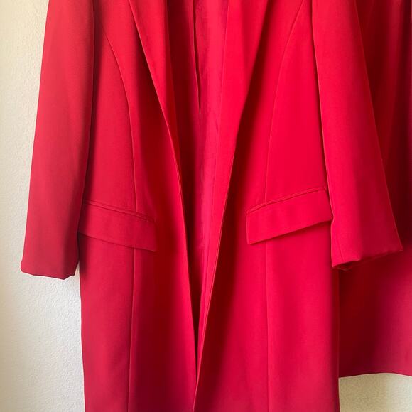 Vintage 90s Red Power Blazer & Mini Dress Set Size Large – Corp Core Bold Femme‎ - Picture 4 of 8